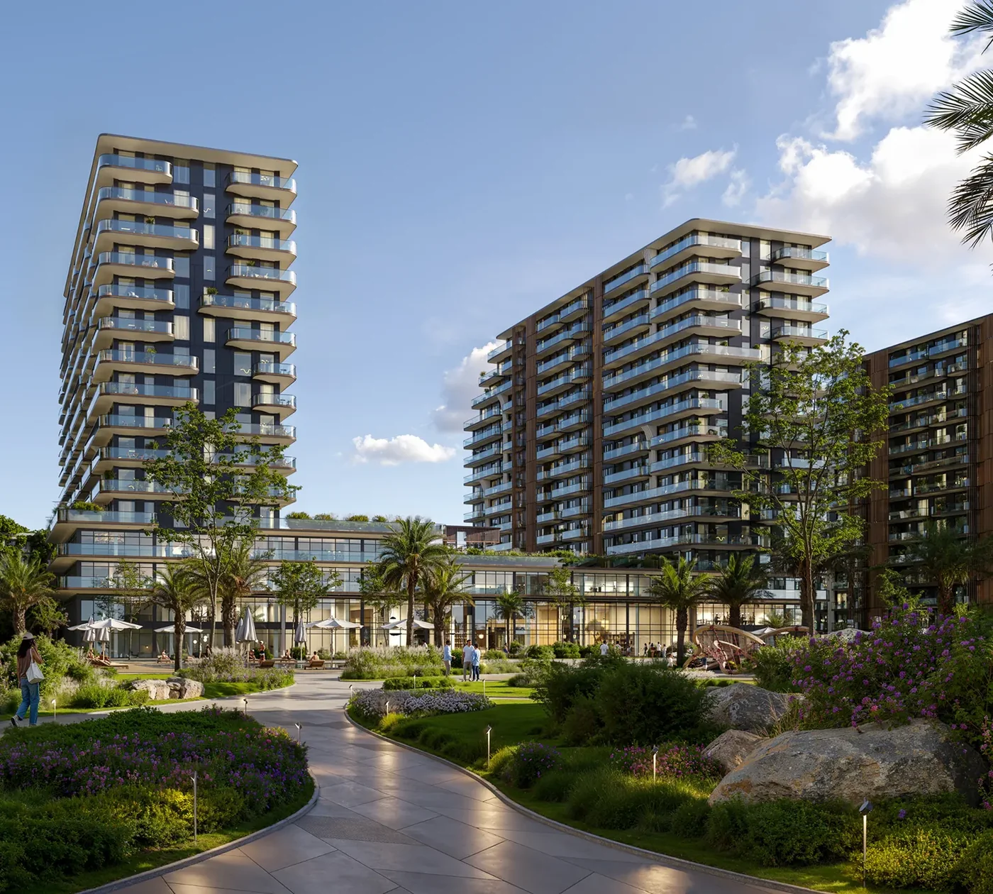 Визуализация: Park Lane — другой проект: ступенчатые корпуса
