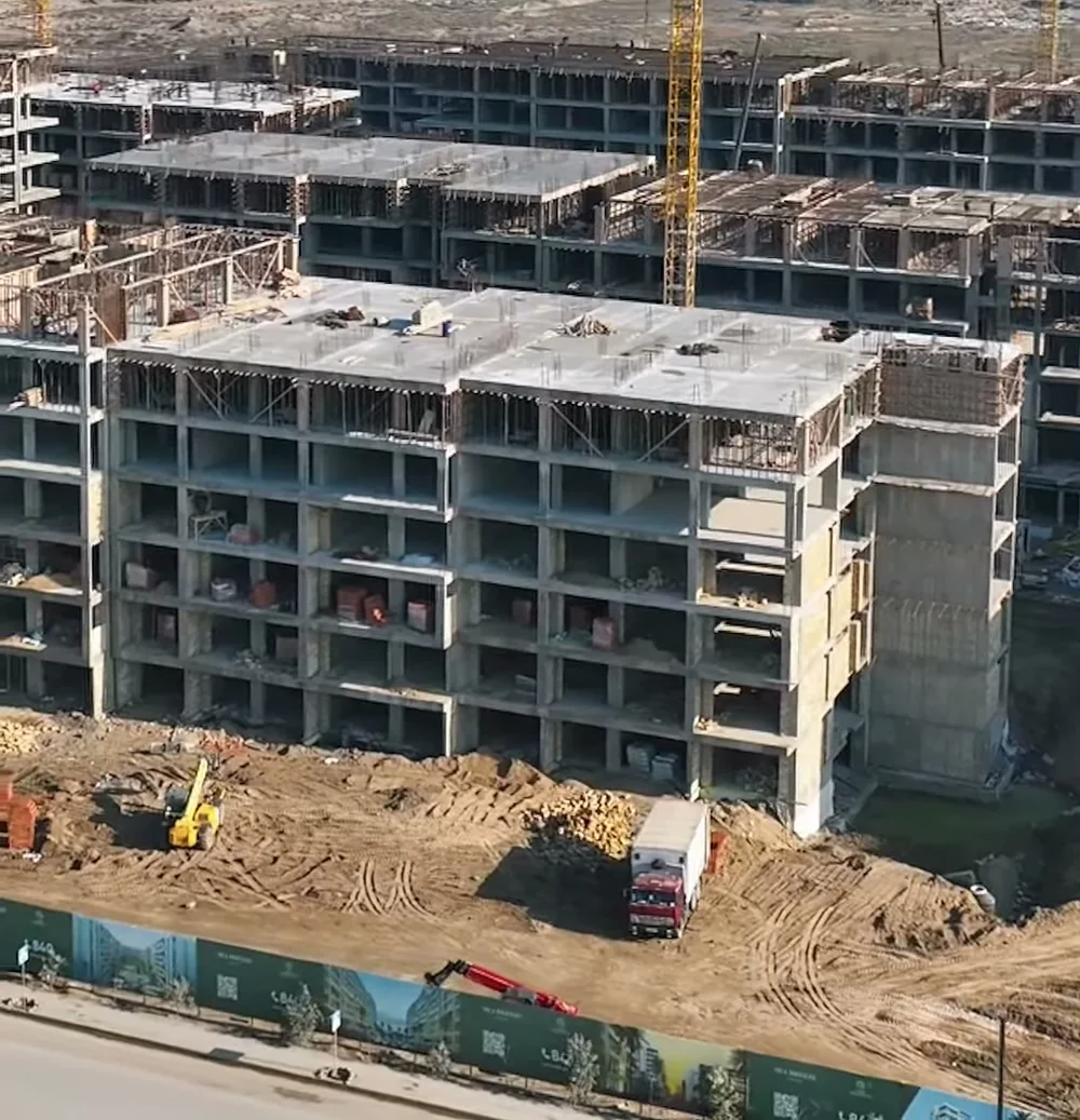 Стройка Park Residences 3, январь 2025